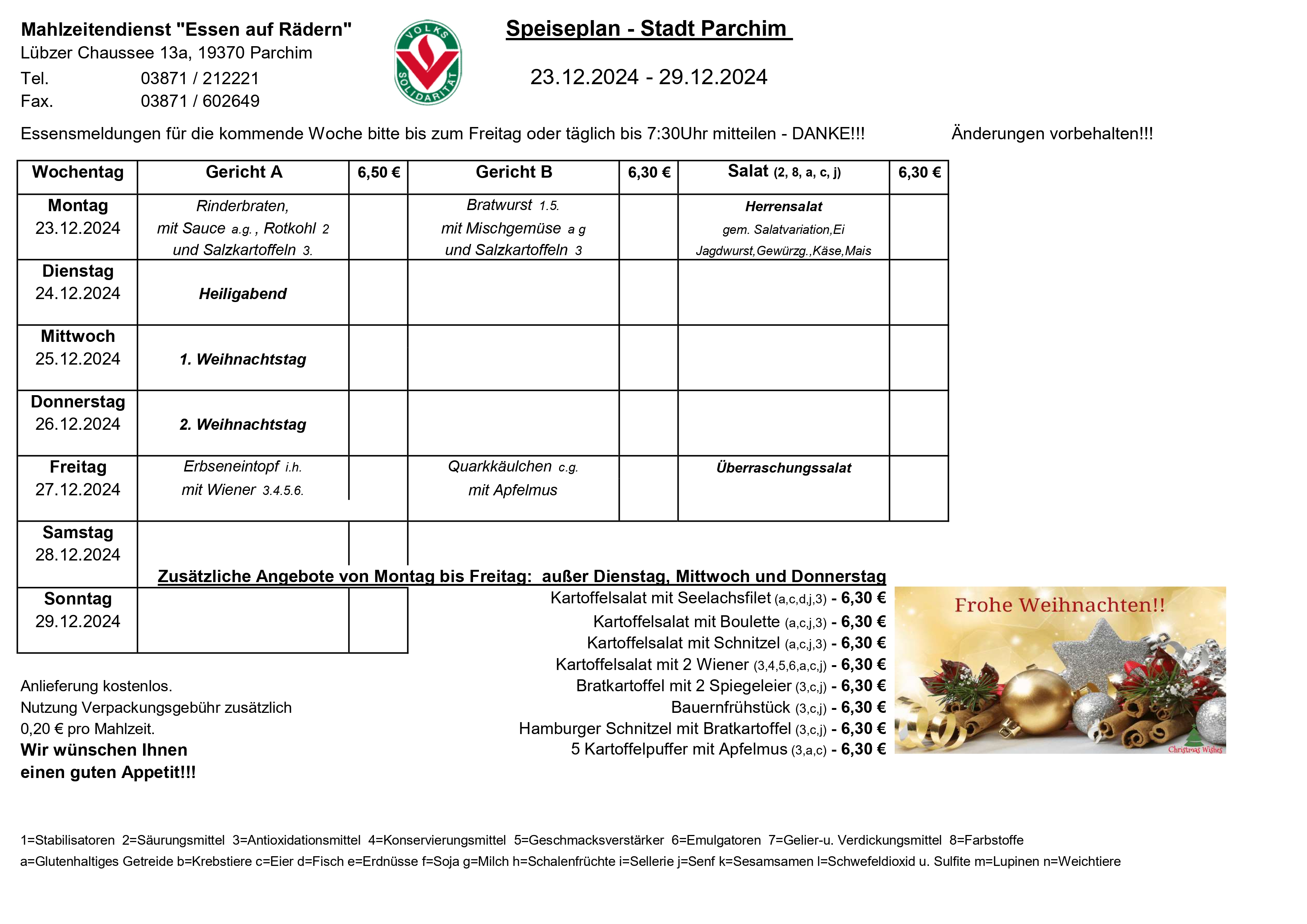 Essenplan